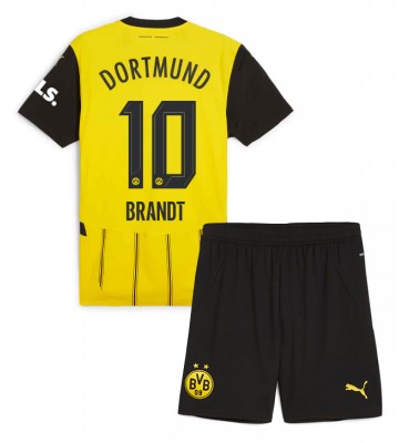 Borussia Dortmund Julian Brandt #10 Hemmakläder Barn 2024-25 Kortärmad (+ Korta byxor)